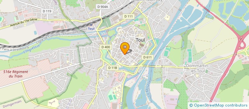 localisation de l'entreprise SCDF HIRSINGER C ET HIRSINGER M  TOUL