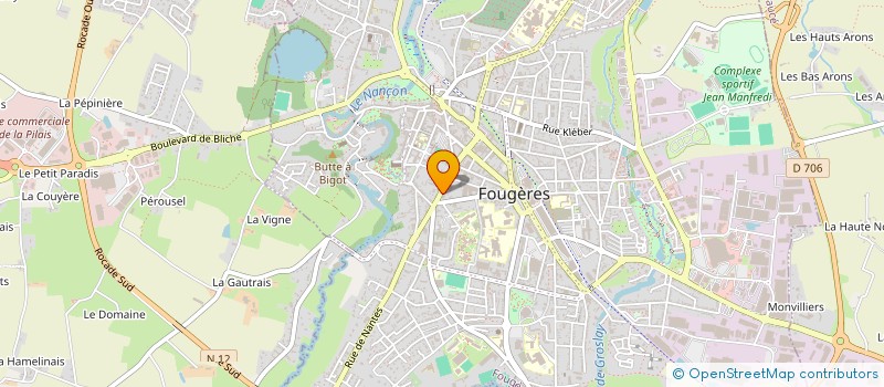 localisation de l'entreprise SCDF HOMMAY OUAIRY CHEVRIER  FOUGERES