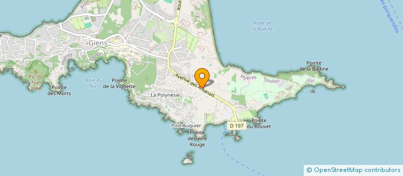 localisation de l'entreprise SCDF HUVE DESPINOY  HYERES