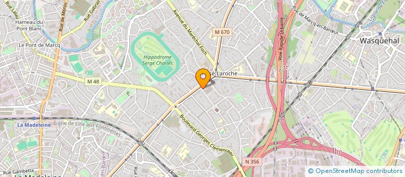 localisation de l'entreprise SCDF ISABELLE AUBRET à MARCQ-EN-BARŒUL