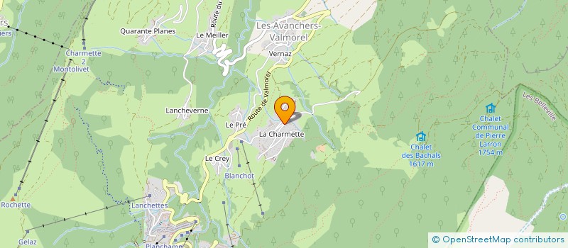 localisation de l'entreprise SCDF JANIN NADINE ET JEAN PIERRE  LES AVANCHERS-VALMOREL