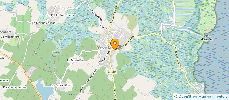 localisation de l'entreprise SCDF JOYEAU TARD  DOLUS D'OLERON