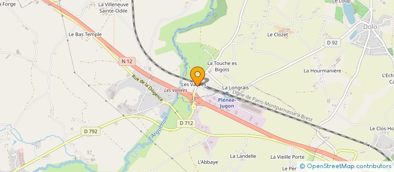 localisation de l'entreprise SCDF KERONCUF YOLANDE ET TREVILLY FRANCK  JUGON-LES-LACS