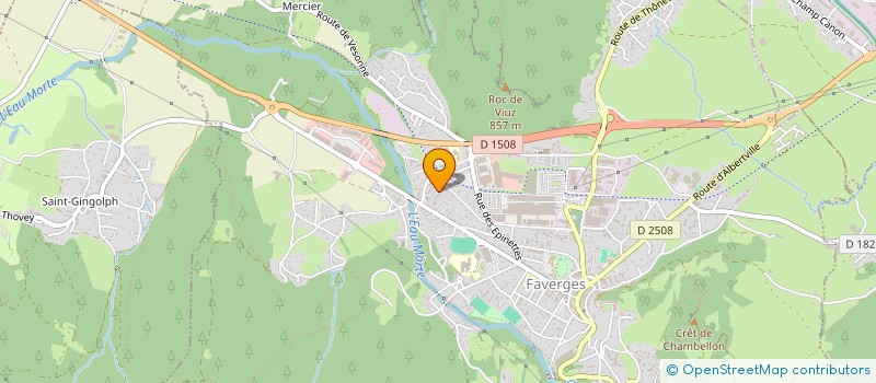 localisation de l'entreprise SCDF KOC HACI ET SEZER HASAN  FAVERGES-SEYTHENEX