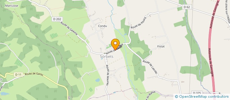 localisation de l'entreprise SCDF LACERE J CLAUDE ET PATRICK  BAHUS-SOUBIRAN