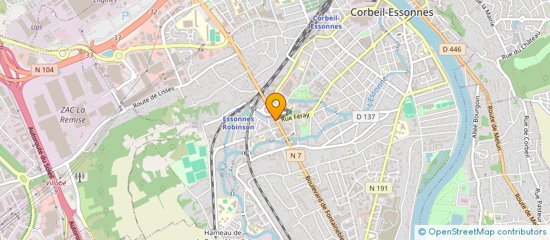 localisation de l'entreprise SCDF LAMON HOURRIEZ à CORBEIL-ESSONNES