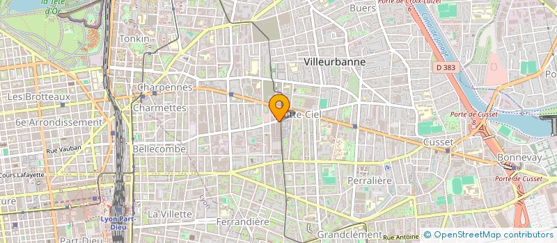 localisation de l'entreprise SCDF LASSEIGNE ET DALON  VILLEURBANNE