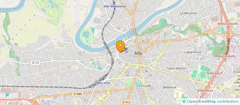 localisation de l'entreprise SCDF LAZRI BOUSSARD ET CHABANNE  ALBI