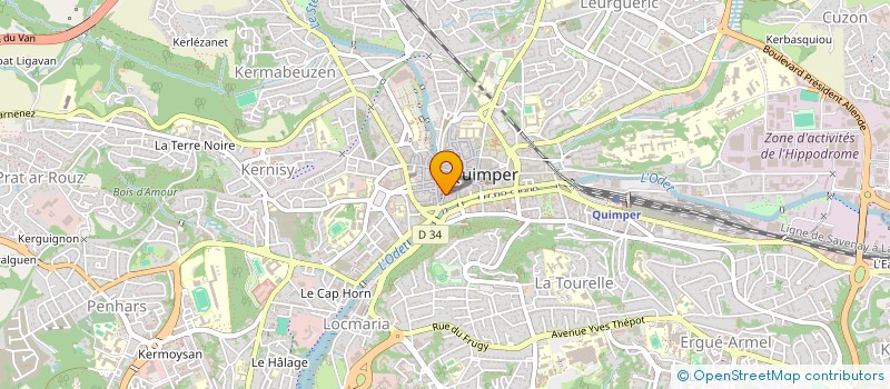 localisation de l'entreprise SCDF LE BERRE ANDRE & COSSEC NICOLE à QUIMPER