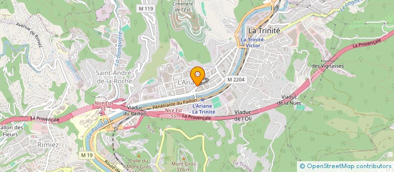 localisation de l'entreprise SCDF LEBAILLE S ET BARBE M à NICE
