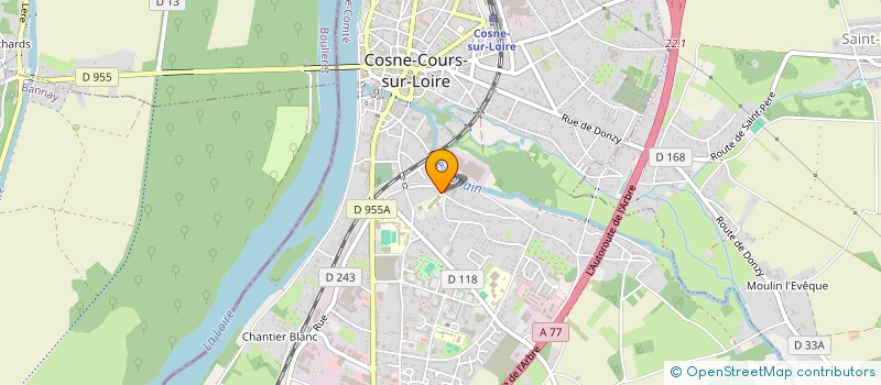 localisation de l'entreprise SCDF LEFEVRE VARY ROUSSET BARONNET ANDRE à COSNE-COURS-SUR-LOIRE