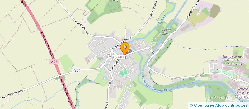 localisation de l'entreprise SCDF LEFORT JEAN PIERRE & ALEPEE ROLANDE  MARCOING