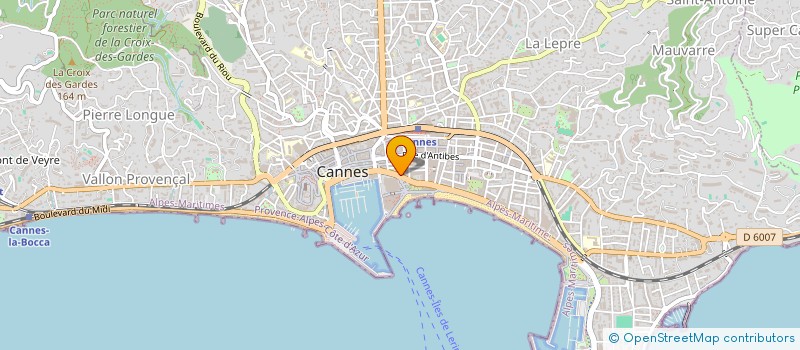localisation de l'entreprise SCDF LELARGE ROBISCHUNG  CANNES