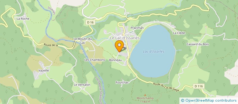 localisation de l'entreprise SCDF MACONNERIE GINEYS TESSIER  LE LAC-D'ISSARLES