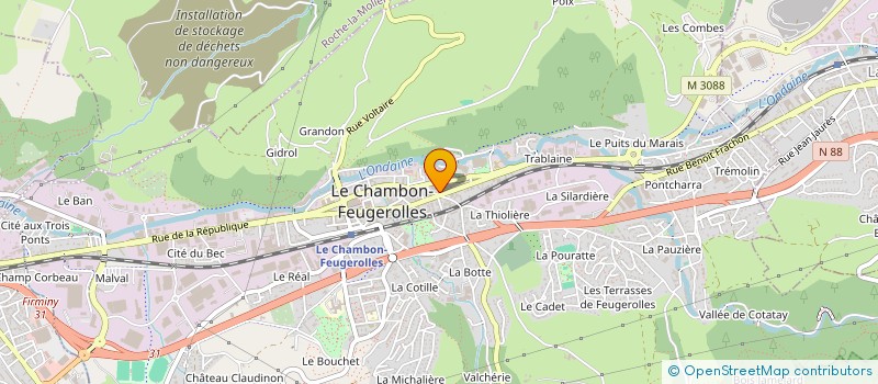 localisation de l'entreprise SCDF MAISONNEUVE SALACROUP à LE CHAMBON-FEUGEROLLES