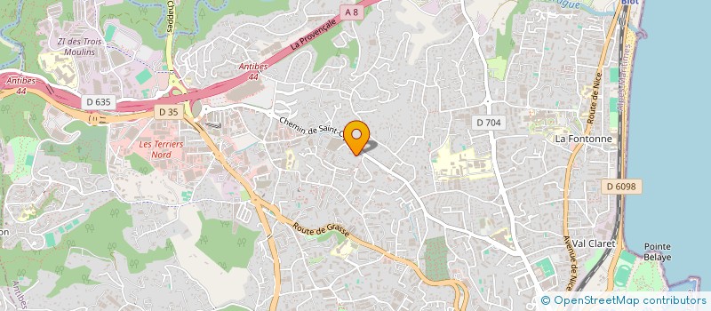 localisation de l'entreprise SCDF MAISSA DERHAROUTUMIAN  ANTIBES