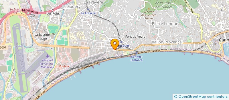 localisation de l'entreprise SCDF MARIE DANIEL ET LOVAZI JUDITH à CANNES