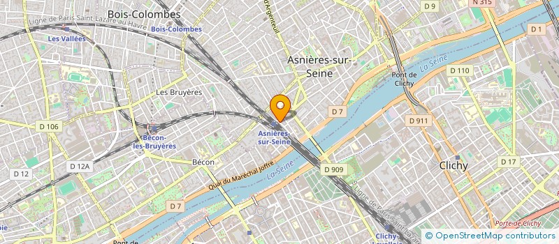 localisation de l'entreprise SCDF MARILLIER COSTES à ASNIERES-SUR-SEINE