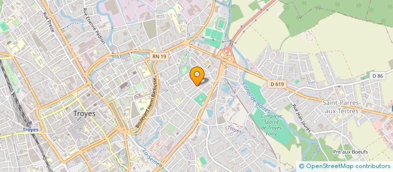 localisation de l'entreprise SCDF MASSE D-WALDSPURGER O à TROYES