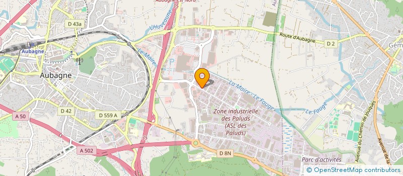 localisation de l'entreprise SCDF MAURIN MELICA à AUBAGNE