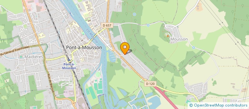 localisation de l'entreprise SCDF MEGLIOLI PASCAL ET TAJETTI BERNARD  PONT-A-MOUSSON