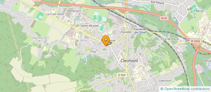 localisation de l'entreprise SCDF MEILLET GERARD ET TEILLET NICOLAS à CLERMONT