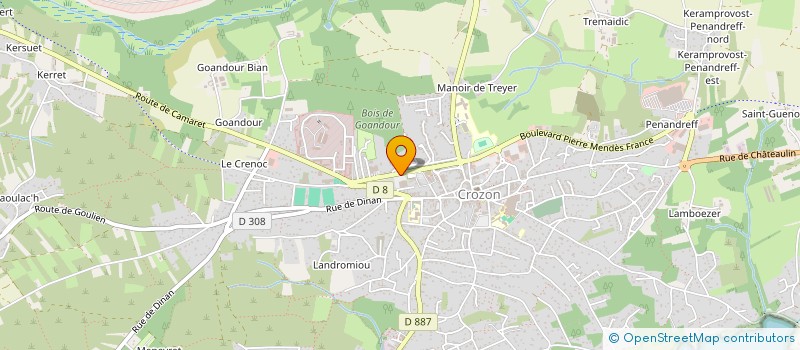 localisation de l'entreprise SCDF MENGOUCHI LE BORGNE  CROZON