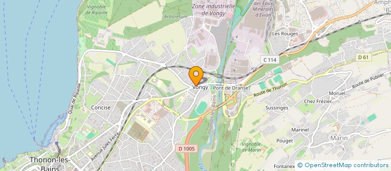 localisation de l'entreprise SCDF MEYNET F ET LAVIEC C à THONON-LES-BAINS