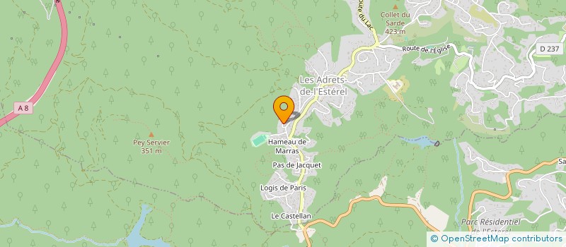 localisation de l'entreprise SCDF MICHEAU BERNARD ET BAYET FRANCOIS à FREJUS