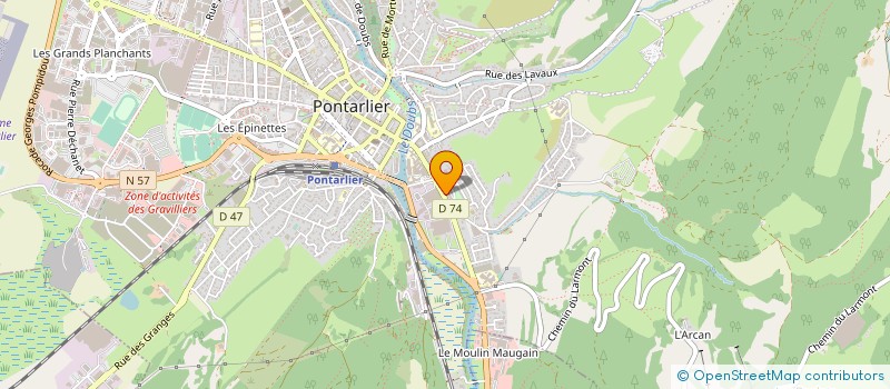 localisation de l'entreprise SCDF MICHEL JF ET BULLE DANIEL à PONTARLIER