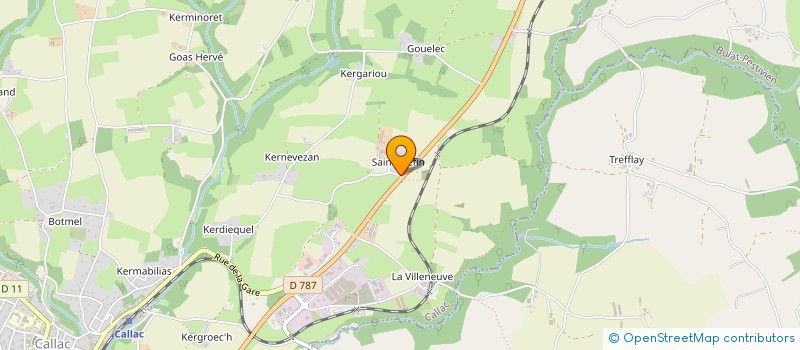 localisation de l'entreprise SCDF MICHEL LE LOUET  CALLAC