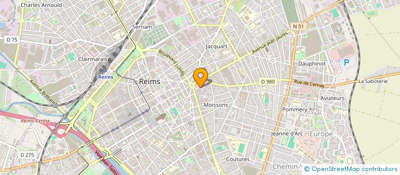 localisation de l'entreprise SCDF MIRAUCOURT VARINI à REIMS