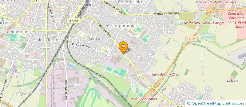 localisation de l'entreprise SCDF MOINET à NIORT