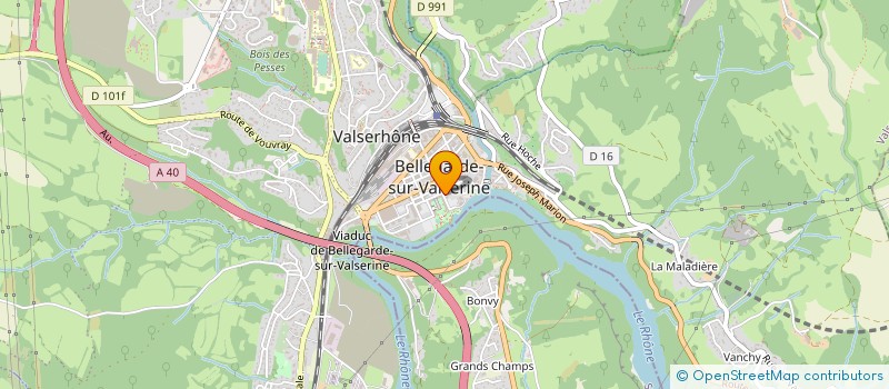 localisation de l'entreprise SCDF MONOD DALIN à VALSERHONE
