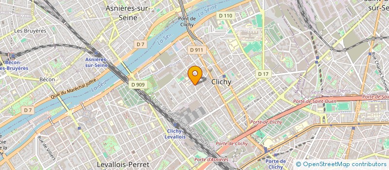 localisation de l'entreprise SCDF NOGUEIRA CAETANO COLACO à CLICHY