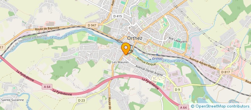 localisation de l'entreprise SCDF OKAIS-VIGNAUD  ORTHEZ