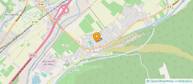 localisation de l'entreprise SCDF PALOMBO ET PLAN à LES MEES