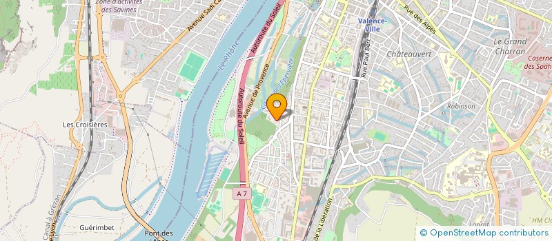 localisation de l'entreprise SCDF PALOU ET FILS à VALENCE