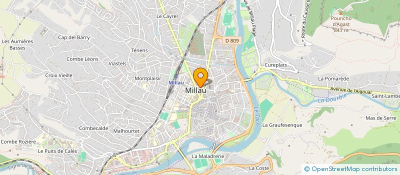 localisation de l'entreprise SCDF PAUL ET FREDERIC LAUR  MILLAU