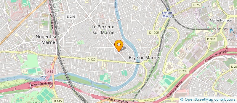 localisation de l'entreprise SCDF PAUMARD ET FERNANDEZ  LE PERREUX-SUR-MARNE