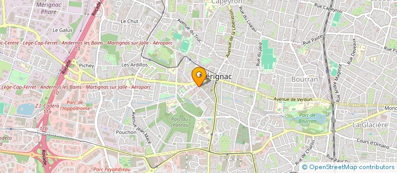localisation de l'entreprise SCDF PAVIS-TRUCHET  MERIGNAC