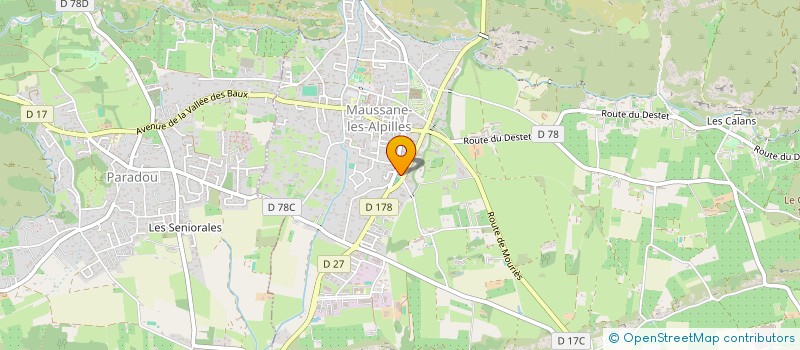 localisation de l'entreprise SCDF PELOUZET PAUL PELOUZET PHILIPPE à MAUSSANE-LES-ALPILLES