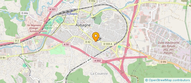 localisation de l'entreprise SCDF PEROUX FRANCK NASKIDACHVILI LAURENT à AUBAGNE