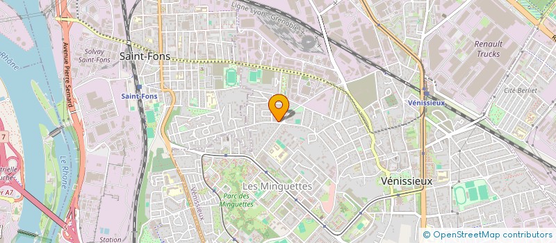 localisation de l'entreprise SCDF PESCHAUD ROGER ET SAUVAGE YVES à VENISSIEUX