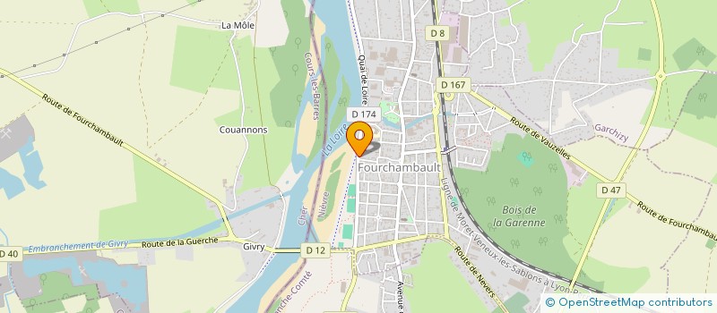 localisation de l'entreprise SCDF PEUVERGNE SOLANGE ET VERNET FERNAND à FOURCHAMBAULT
