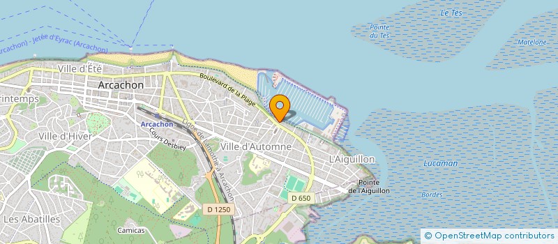 localisation de l'entreprise SCDF PEYRE SEGUINOT  ARCACHON