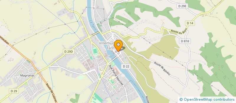 localisation de l'entreprise SCDF PEYRILLE TURON à VILLEMUR-SUR-TARN