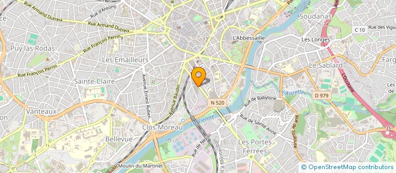 localisation de l'entreprise SCDF PICOT-POMPON-ROCHETTE ET ASSOCIES à LIMOGES
