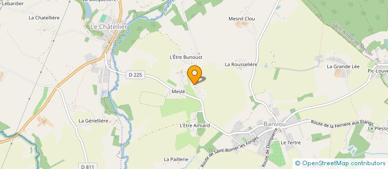 localisation de l'entreprise SCDF POIDEVIN ET CORDURIE à LA FERRIERE-AUX-ETANGS