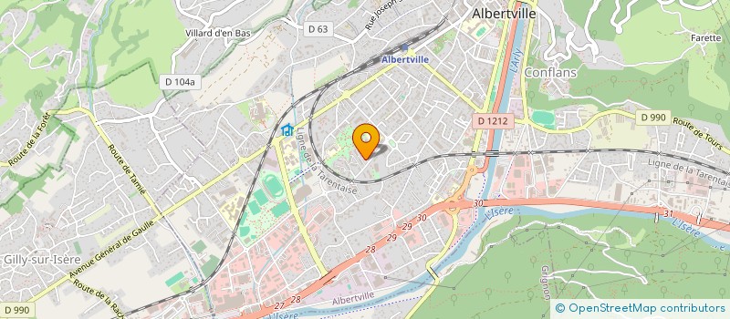 localisation de l'entreprise SCDF POINTET ET DESTREMONT  ALBERTVILLE